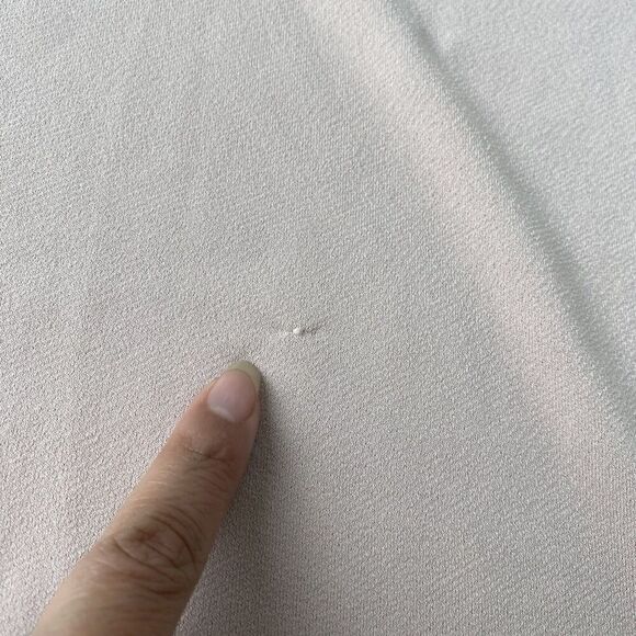 ADRIANNA PAPELL Clip Dot Puff Sleeve Top Pale pink 'Champagne' Blouse Size XL - Picture 7 of 15